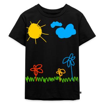 Paint children - Kids Premium Organic T-Shirt - black - Front - Mikhail (115cm)