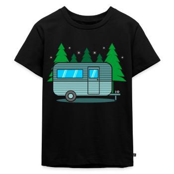 Camper - Kinder Premium Bio T-Shirt - Schwarz - Vorne - Mikhail (115cm)