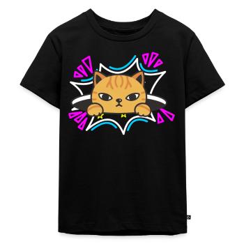 Cat 90s - T-shirt Premium bio Enfant - noir - Devant - Mikhail (115cm)