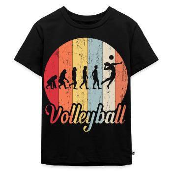 évolution volley-ball - T-shirt Premium bio Enfant - noir - Devant - Mikhail (115cm)