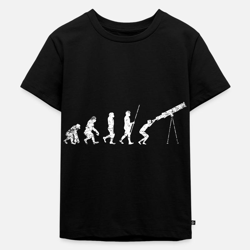 Astronomy evolution - Kids Premium Organic T-Shirt - black