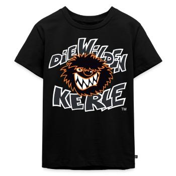 Die Wilden Kerle Logo - Kinder Premium Bio T-Shirt - Schwarz - Vorne - Mikhail (115cm)