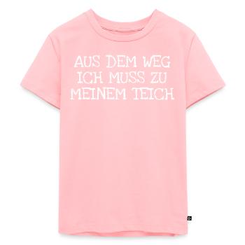 Aus Dem Weg Ich Muss Zu Meinem Teich - Kinder Premium Bio T-Shirt - Rosa - Vorne - AI Model Kid Female (0cm)