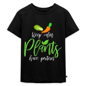 Vegan - T-shirt Premium bio Enfant - noir - Devant - Mikhail (115cm)