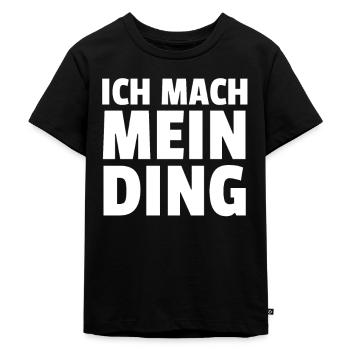 Ich Mach Mein Ding - Kinder Premium Bio T-Shirt - Schwarz - Vorne - Mikhail (115cm)