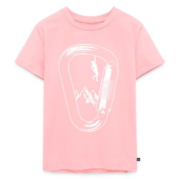Grimpeur grimpeur mousqueton - T-shirt Premium bio Enfant - rose - Devant - AI Model Kid Female (0cm)