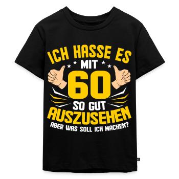60e anniversaire - T-shirt Premium bio Enfant - noir - Devant - Mikhail (115cm)
