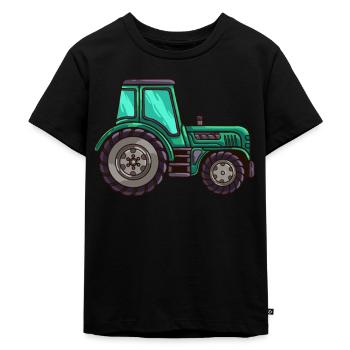 Tracteurs tracteurs - T-shirt Premium bio Enfant - noir - Devant - Mikhail (115cm)
