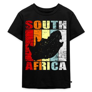 Afrique du sud - T-shirt Premium bio Enfant - noir - Devant - Mikhail (115cm)
