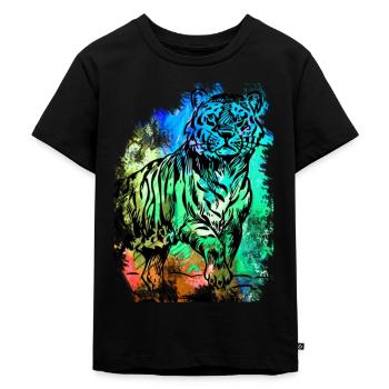Tiger - T-shirt Premium bio Enfant - noir - Devant - Mikhail (115cm)