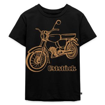 Simson Oststück - Kinder Premium Bio T-Shirt - Schwarz - Vorne - Mikhail (115cm)