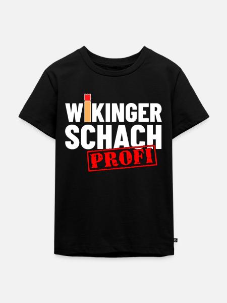Wikingerschach Profi - Kinder Premium Bio T-Shirt - Schwarz