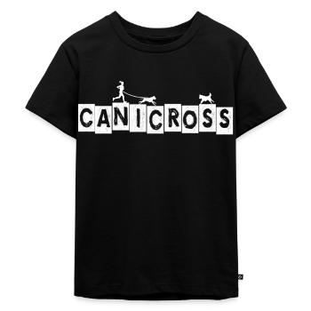 Canicross chien sport chien course à pied course à pied - T-shirt Premium bio Enfant - noir - Devant - Mikhail (115cm)