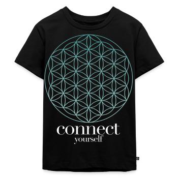 CONNECT yourself - Kids Premium Organic T-Shirt - black - Front - Mikhail (115cm)