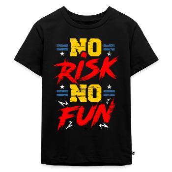 Funny quote - Kids Premium Organic T-Shirt - black - Front - Mikhail (115cm)