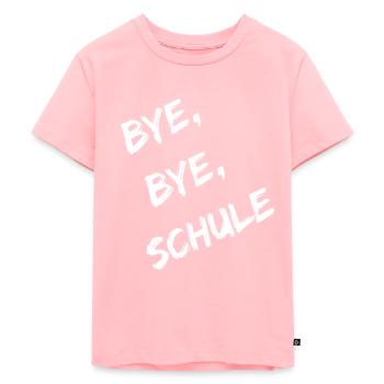 Bye, bye, Schule Geschenk Abschlussfeier Schule - Kinder Premium Bio T-Shirt - Rosa - Vorne - AI Model Kid Female (0cm)