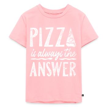 Pizza - Kinder Premium Bio T-Shirt - Rosa - Vorne - AI Model Kid Female (0cm)