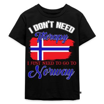 Norwegen, Reiseziel, Troll - Kinder Premium Bio T-Shirt - Schwarz - Vorne - Mikhail (115cm)