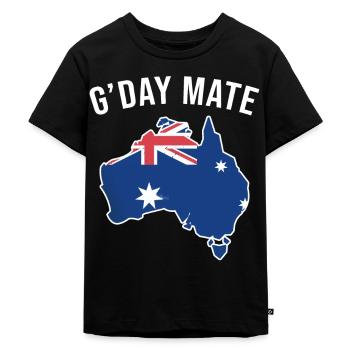 G day mate Australie - T-shirt Premium bio Enfant - noir - Devant - Mikhail (115cm)