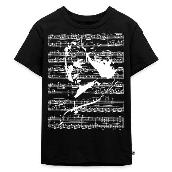 Beethoven - Kinder Premium Bio T-Shirt - Schwarz - Vorne - Mikhail (115cm)