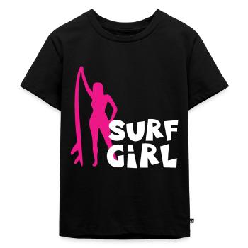 Fille de surf - T-shirt Premium bio Enfant - noir - Devant - Mikhail (115cm)