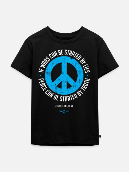 La paix peut être commencée par la vérité - T-shirt Premium bio Enfant - noir