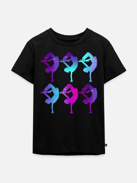 Breakdance Tänzer - Kinder Premium Bio T-Shirt - Schwarz