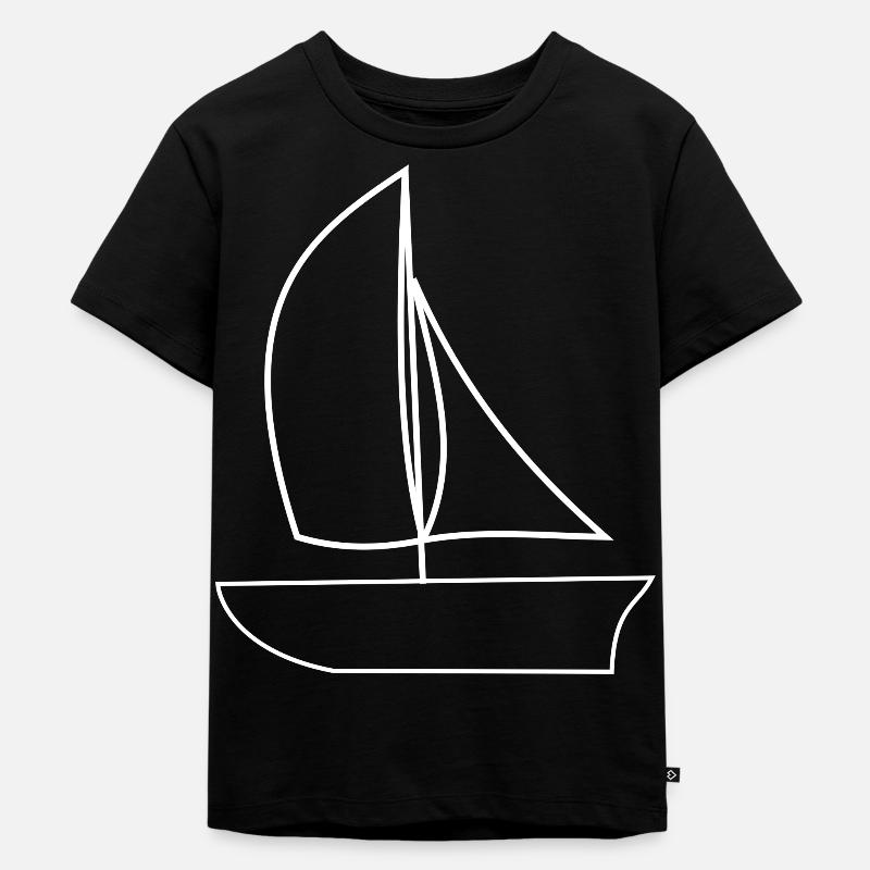 Segeln - Kinder Premium Bio T-Shirt - Schwarz