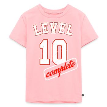 10th birthday gift idea - Kids Premium Organic T-Shirt - rose - Front - AI Model Kid Female (0cm)