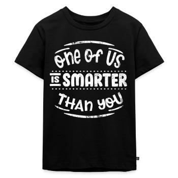 Nerd étudiant nerd - T-shirt Premium bio Enfant - noir - Devant - Mikhail (115cm)