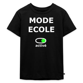 ECOLE RENTRE SCOLAIRE DROLE CADEAU - T-shirt Premium bio Enfant - noir - Devant - Mikhail (115cm)
