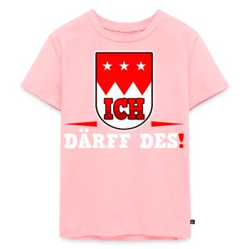 Franconia "debo" Franconia Bavaria diciendo! - Camiseta ecológica prémium para niños - rosa - delante - AI Model Kid Female (0cm)