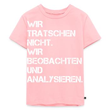 Gossip Observing Analyzing Gossiping Women - Kids Premium Organic T-Shirt - rose - Front - AI Model Kid Female (0cm)