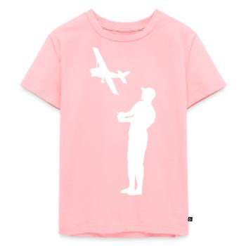 Model Airplane Model Maker Airplane Gift - Kids Premium Organic T-Shirt - rose - Front - AI Model Kid Female (0cm)