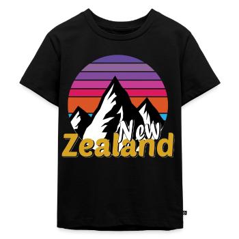 Nouvelle-Zélande - T-shirt Premium bio Enfant - noir - Devant - Mikhail (115cm)