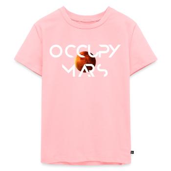 Occupy Mars Terraform Design - T-shirt Premium bio Enfant - rose - Devant - AI Model Kid Female (0cm)