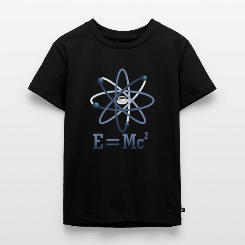E = MC2 - Coffee Atom Elemento Kids Premium Organic T-Shirt