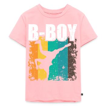 B-Boy Breakdance Children Breakdance - Kids Premium Organic T-Shirt - rose - Front - AI Model Kid Female (0cm)