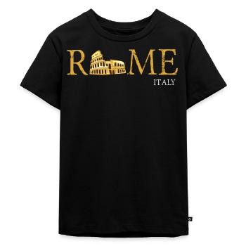 Roma - Maglietta ecologica premium per bambini - nero - Fronte - Mikhail (115cm)