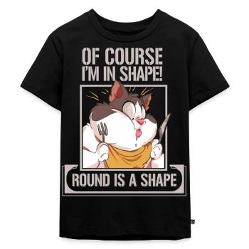 Fat cat meme jokes chubby weird - Kids Premium Organic T-Shirt - black - Front - Mikhail (115cm)