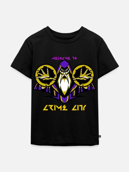 The Wizard - Kinder Premium Bio T-Shirt - Schwarz