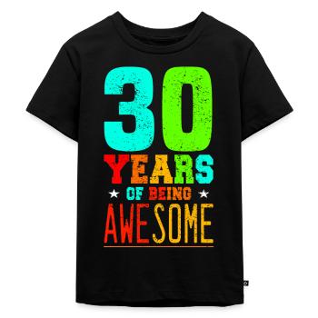 30th Birthday Celebration Gift Idea - Kids Premium Organic T-Shirt - black - Front - Mikhail (115cm)