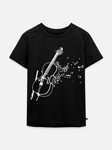 Cello - Kinder Premium Bio T-Shirt - Schwarz