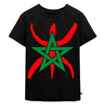 Amazigh Marokko - Kinder Premium Bio T-Shirt - Schwarz - Vorne - Mikhail (115cm)