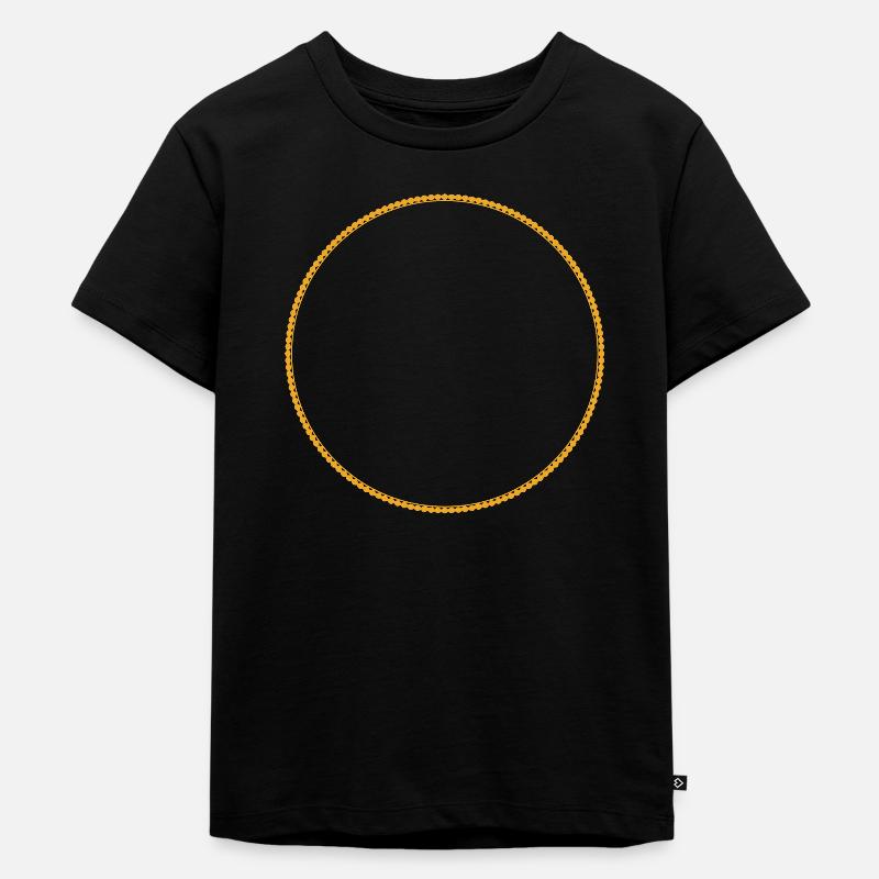 Kreis und Punkt - Kinder Premium Bio T-Shirt - Schwarz