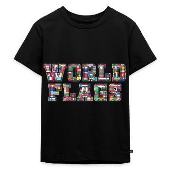 Flags of countries National Heritage Patriotic Pr - Kids Premium Organic T-Shirt - black - Front - Mikhail (115cm)