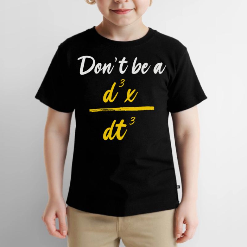Funny physics formula math d3x dt3 Kids Premium Organic T-Shirt