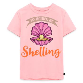 Palourdes Ramassez les huîtres de palourdes - T-shirt Premium bio Enfant - rose - Devant - AI Model Kid Female (0cm)