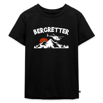 Bergretter Geschenk - Kinder Premium Bio T-Shirt - Schwarz - Vorne - Mikhail (115cm)