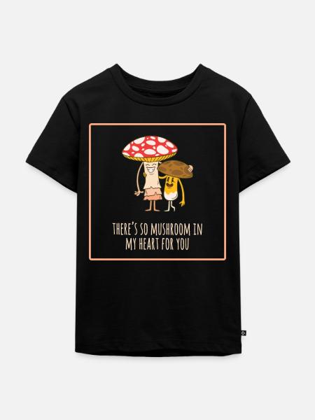 Mushrooms - Kinder Premium Bio T-Shirt - Schwarz